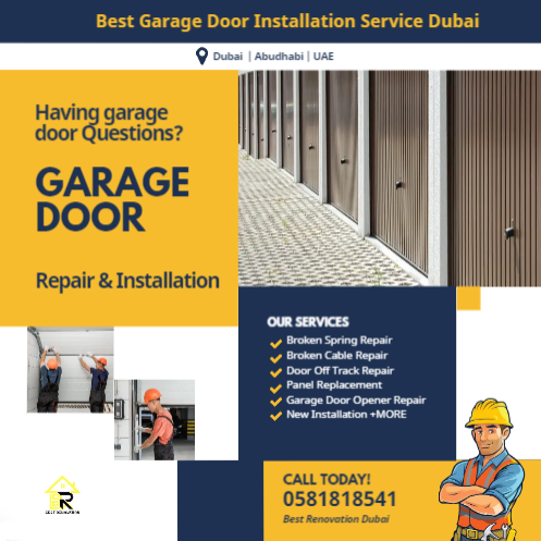 Garage Doors Parts and services - Renovate UAE