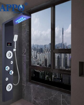 rainfall massage shower system