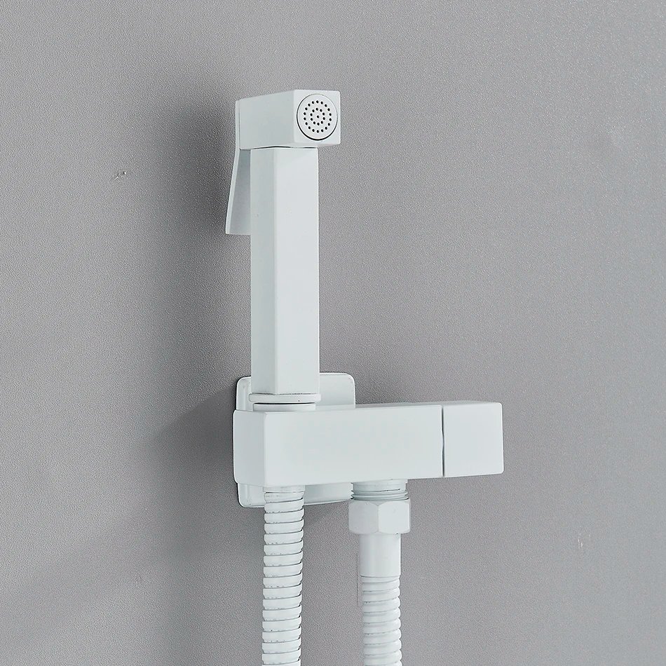 Uythner Bathroom Bidet Faucet Brass Tap Washer Mixer Single Cold Water Shower Sprayer Head Tap Toilet Faucets Toilet Handle Jet