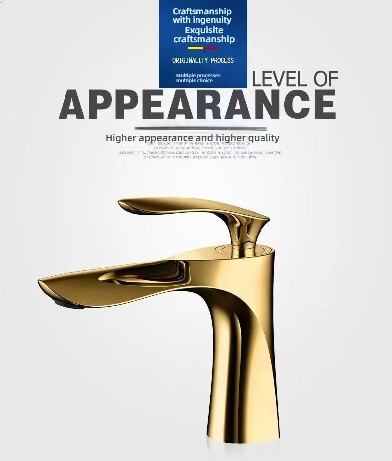 Classics High Quality Bathroom Washbasin Hot And Cold Water Faucet Household Toilet Countertop Single Handle Faucet