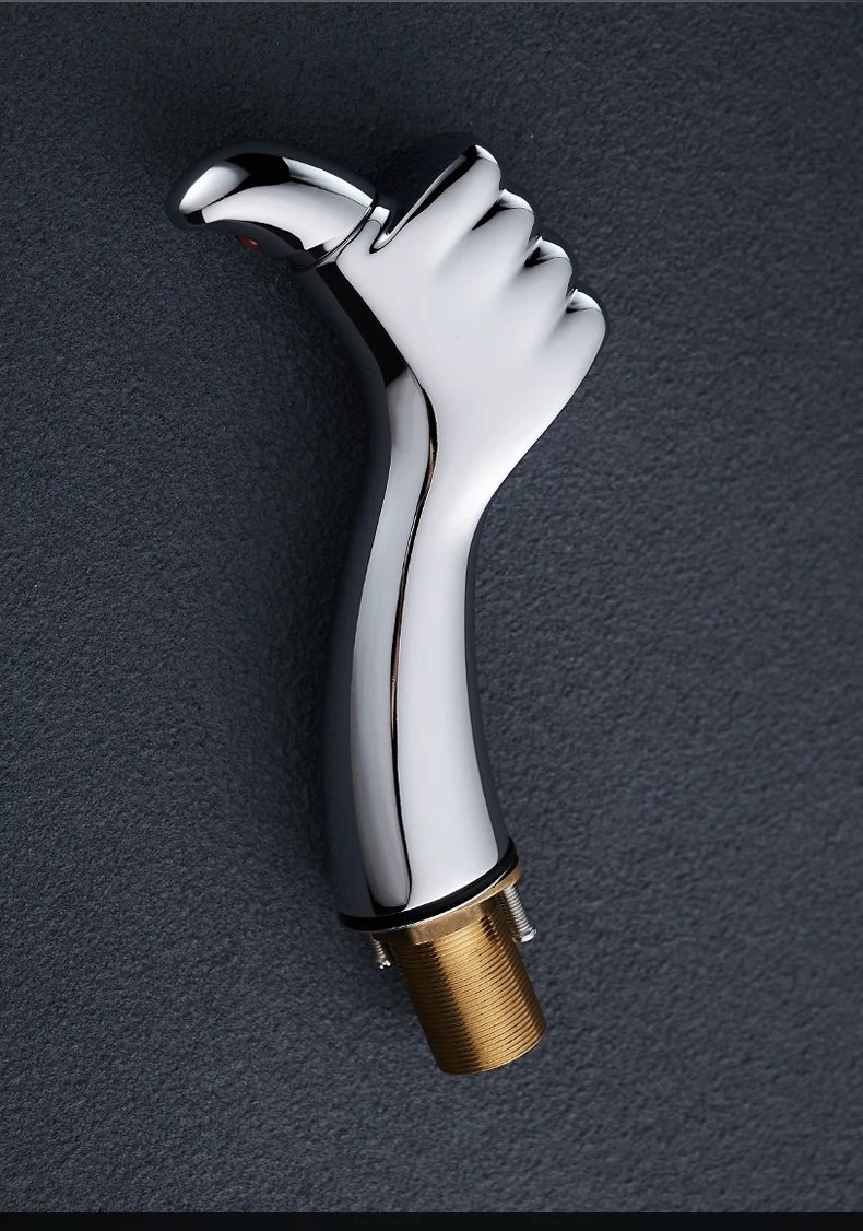 BAKALA Basin Faucet Water Tap Bathroom Faucet Solid White Black Brass Chrome Gold Finish Single Handle Water Sink Tap Mixer