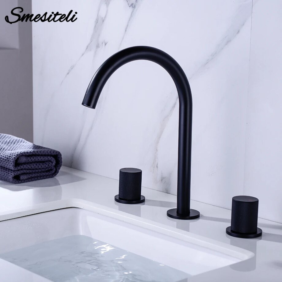 vanity tap matte black