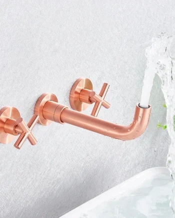 Dual handle bathroom mixer