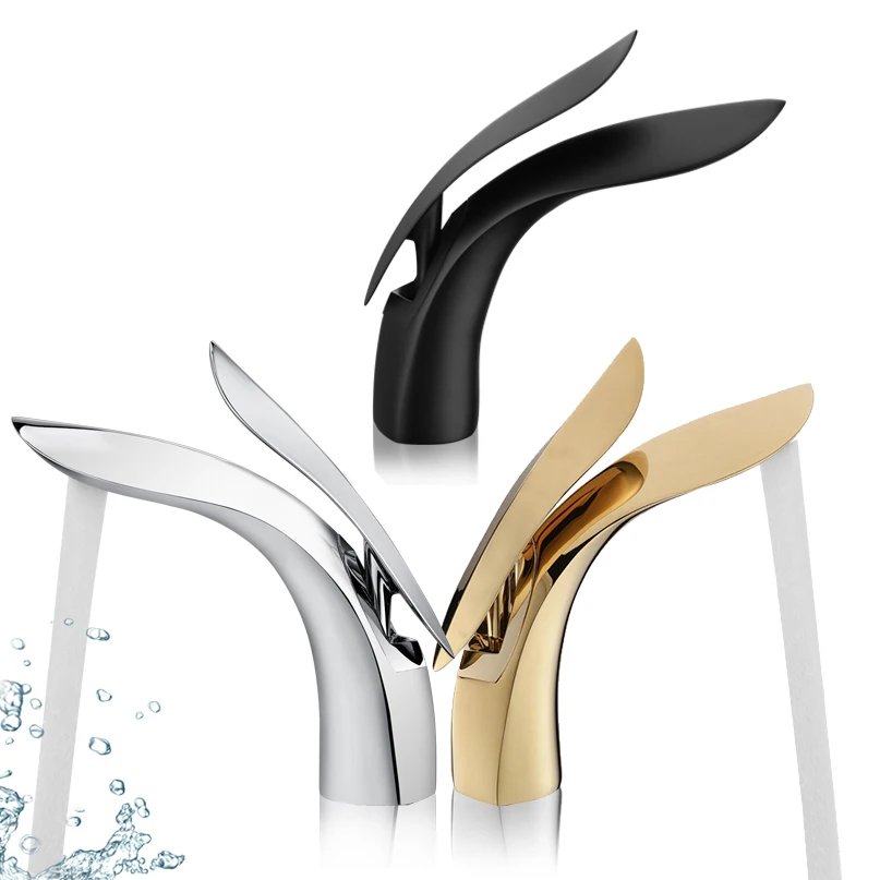BAKALA New Design Shark Shape Sesign Modern Popular Bathroom Basin Faucet Brass Mixer Tap BR-SR