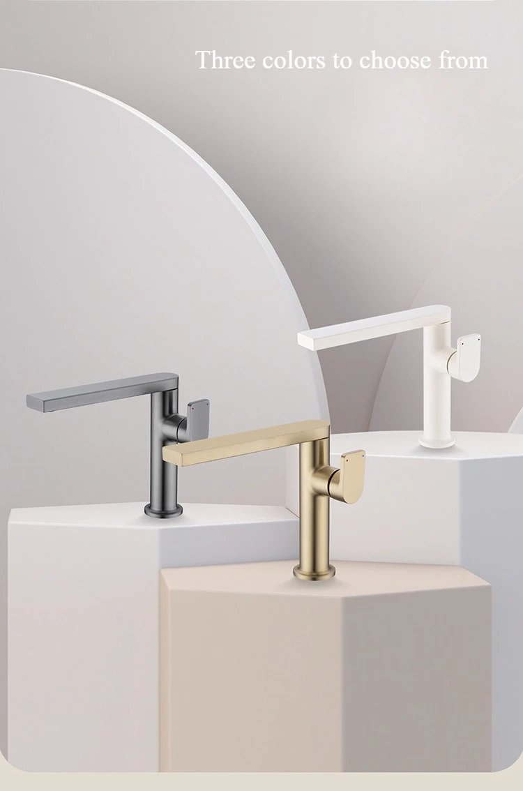 Brass hot and cold household bathroom faucet, grey toilet vanity basin faucet Brass hot and cold household bathroom faucet, grey toilet vanity basin faucet