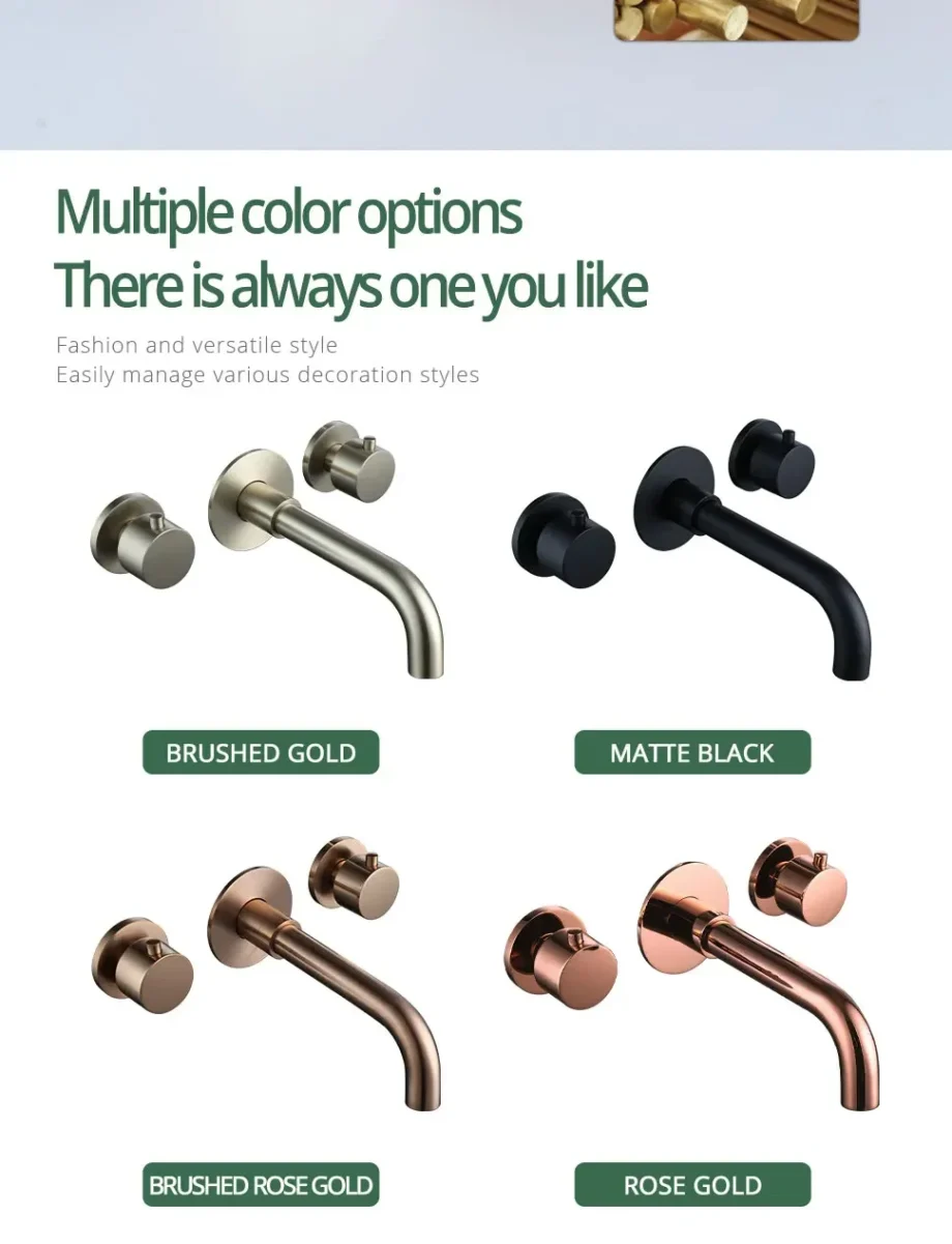Concealed basin mixer