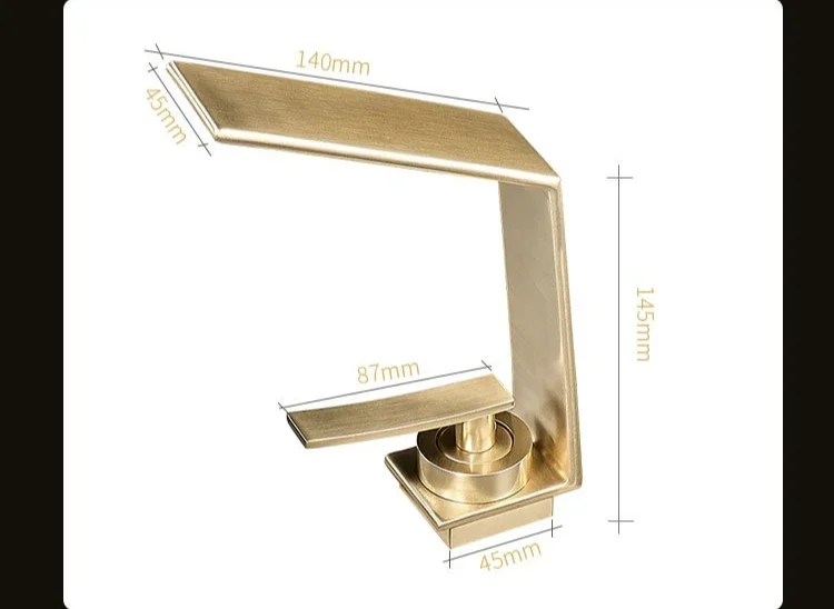 Hot and cold mixer brass tap