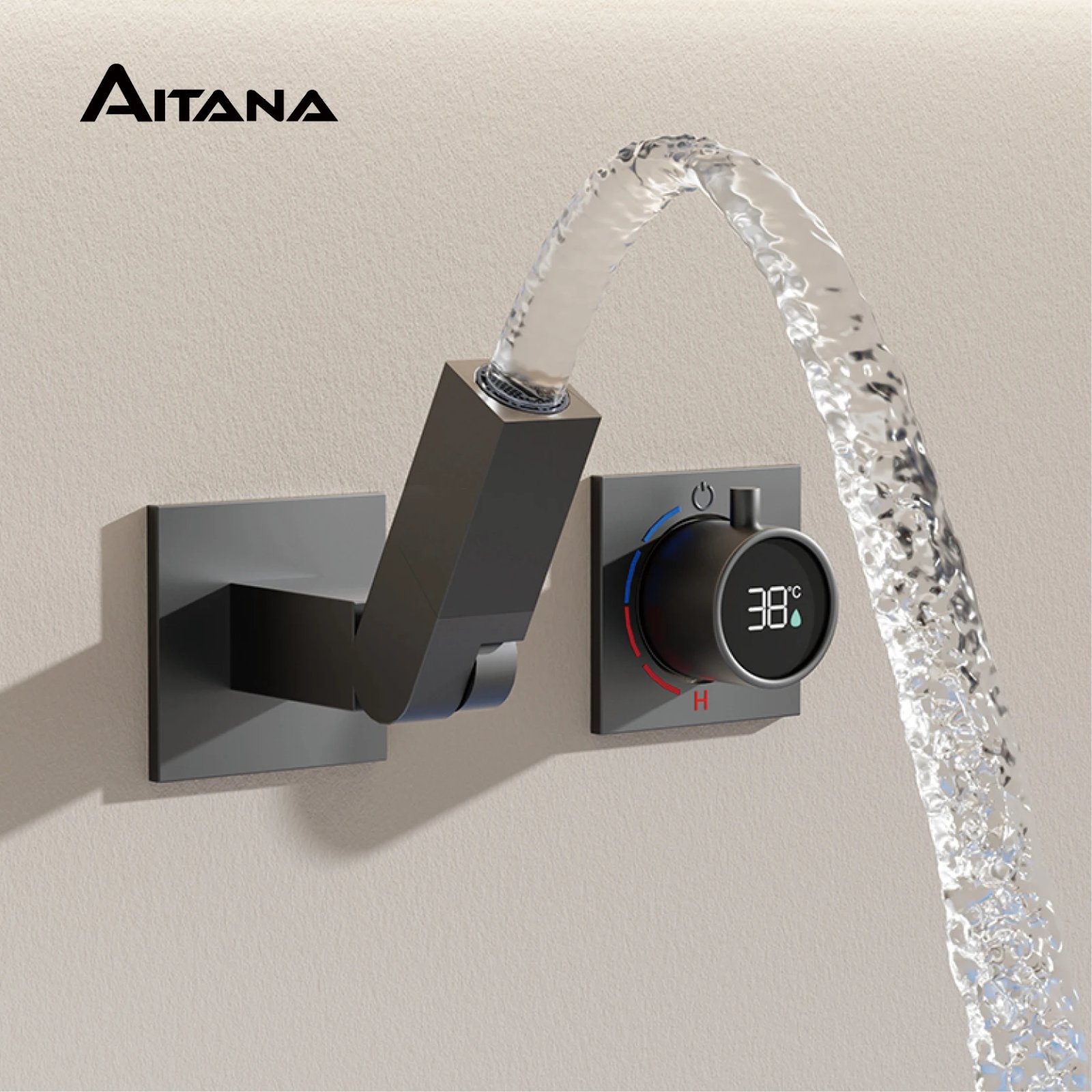 Digital display hot cold mixer