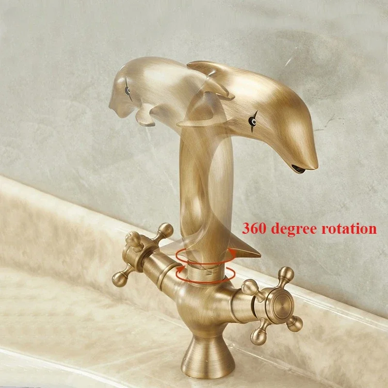 Antique double handle mixer tap