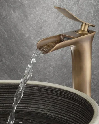 Antique bronze bathroom faucet