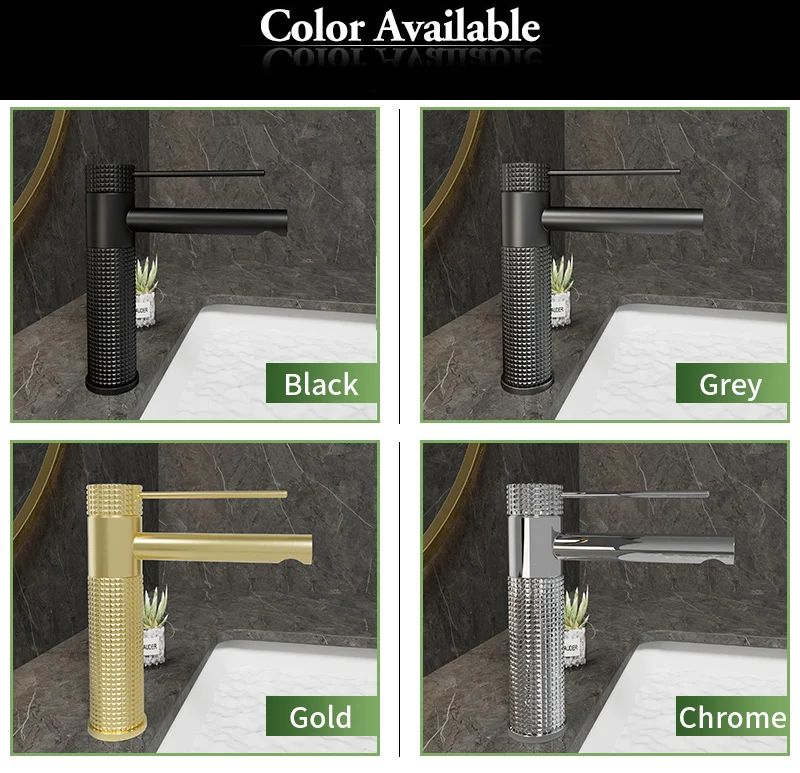 Modern brass sink faucet