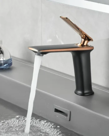 hot cold mixer white faucet