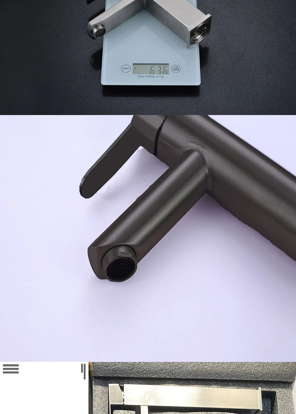 Hot cold deck mounted faucet