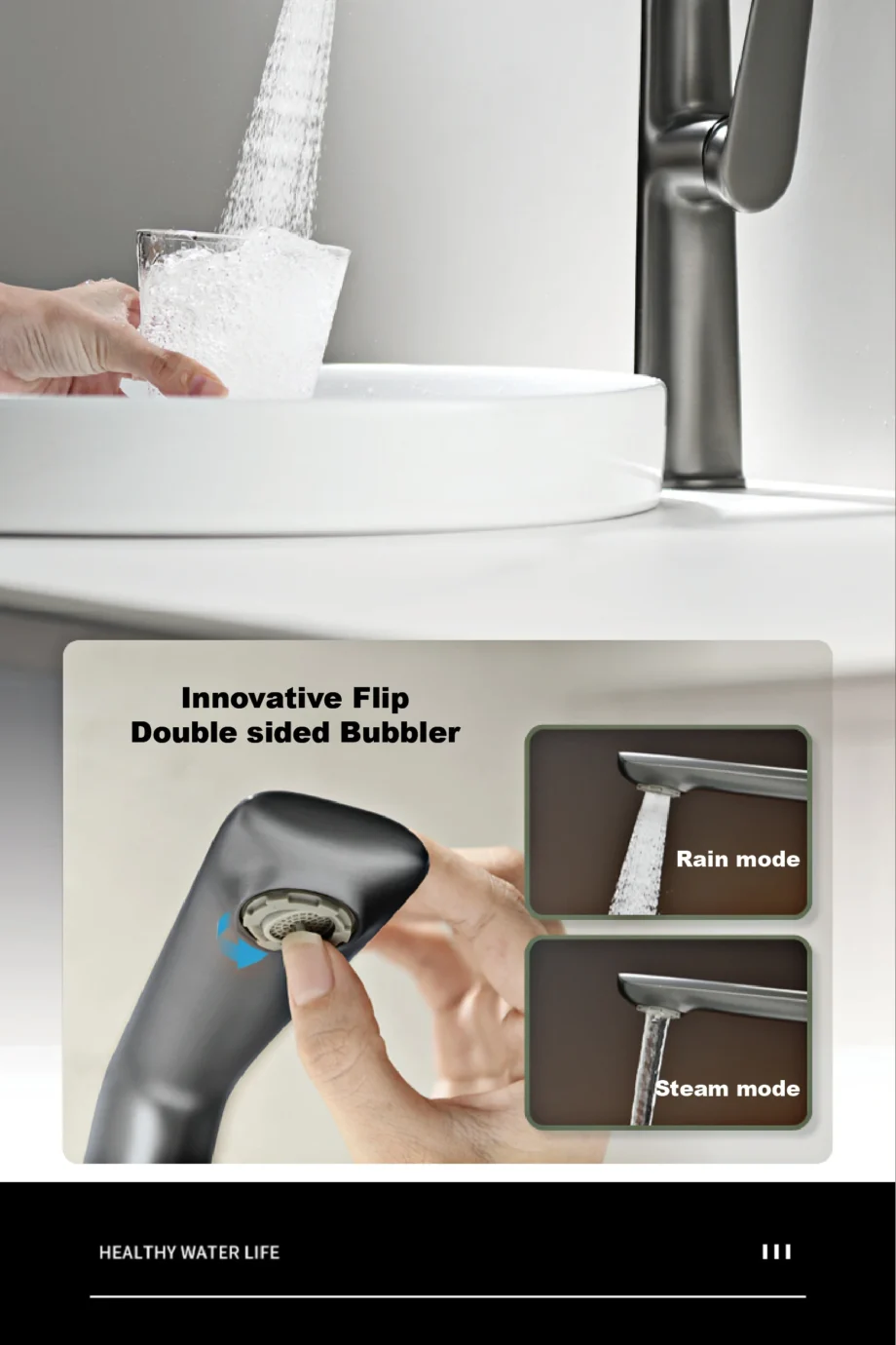 Single handle basin faucet