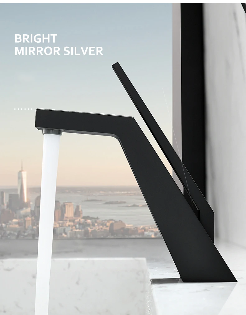 Black chrome mixer tap