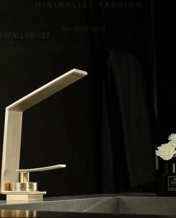 Hot and cold mixer brass tap