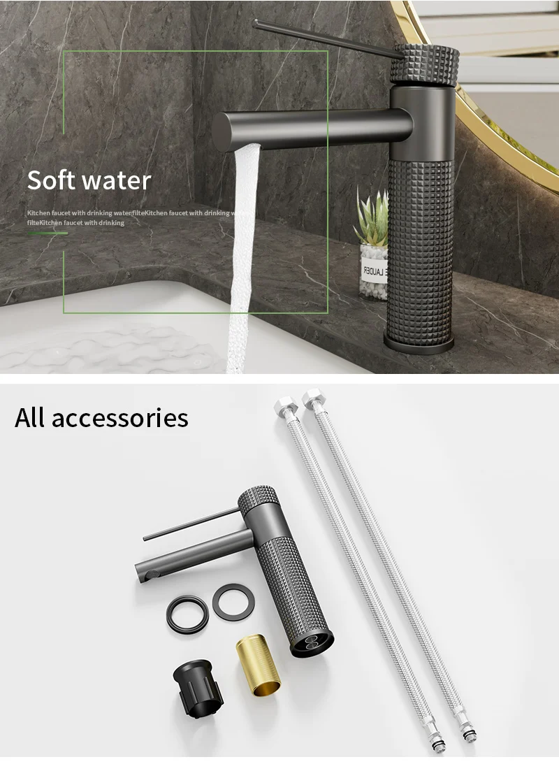 Knurled handle mixer tap
