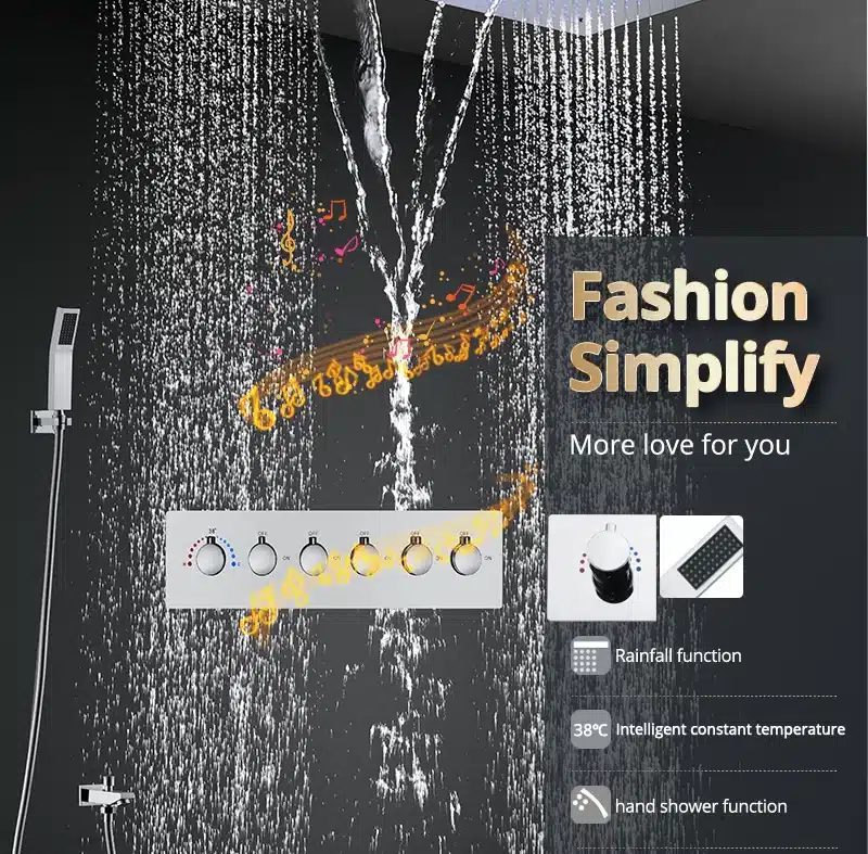 thermostatic concealed shower