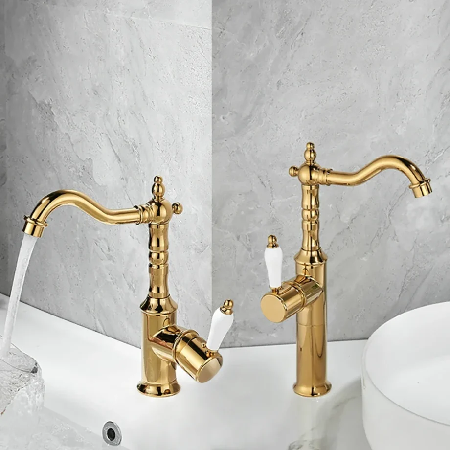 Vintage basin mixer