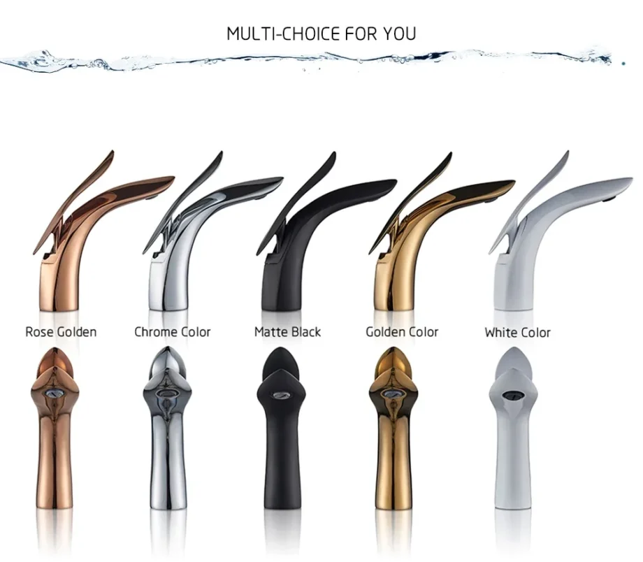 BAKALA Shark Shape Basin Faucet – Brass Bathroom Mixer Tap (BR-SR)