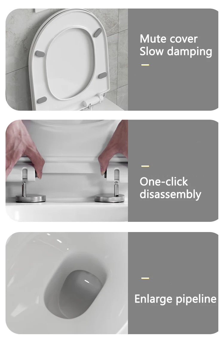 Suspended P Trap Ceramic Wall Hung Toilet Rimless Flushing Bidet WC Concealed Cistern Bathroom Toilet Bowl Set