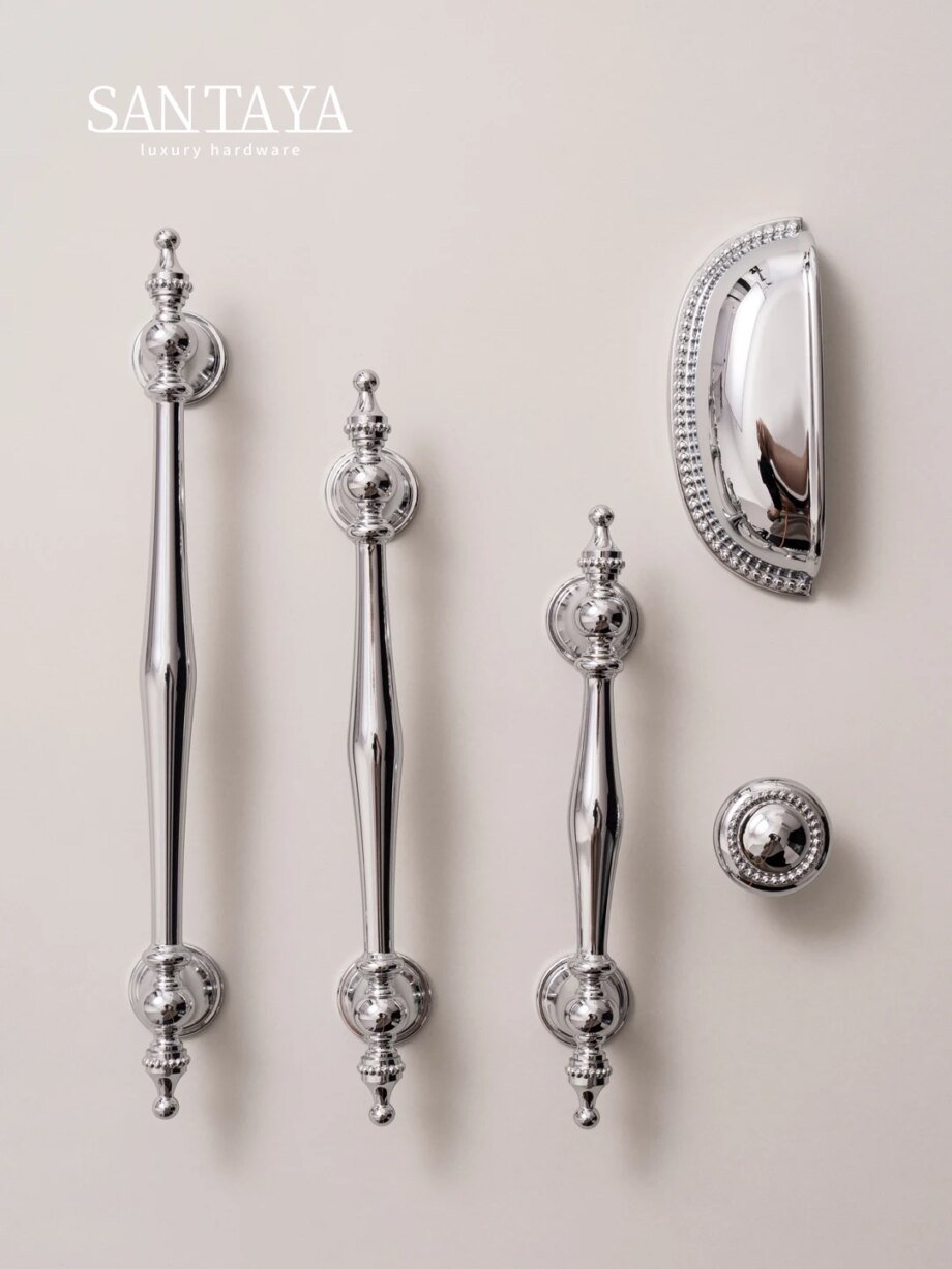 Chrome Brass T-Bar Handle for Cabinets & Drawers