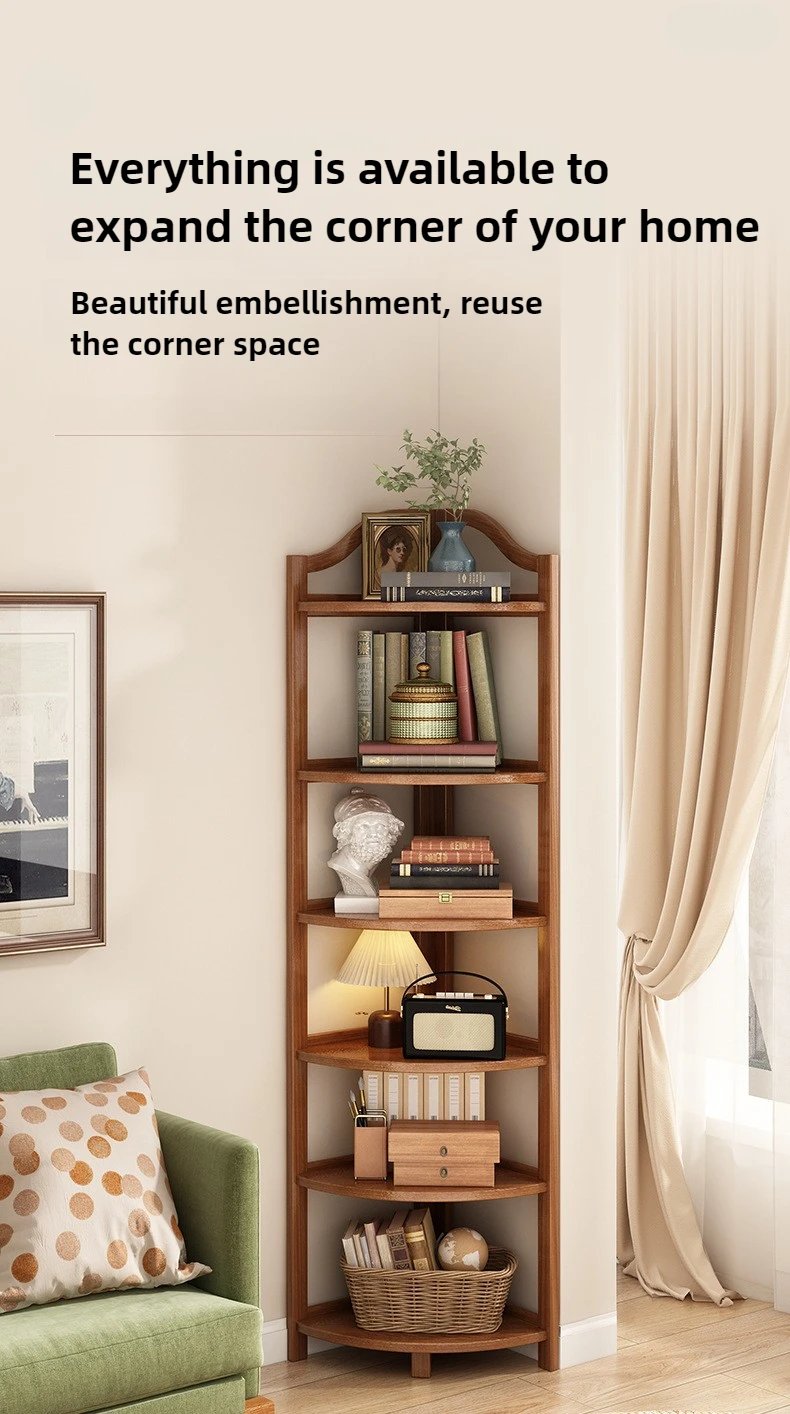 Corner Cabinet Triangle Corner Cabinet Indoor Shelf Shelf Living Room Floor Locker Modern Simple Storage Rack
