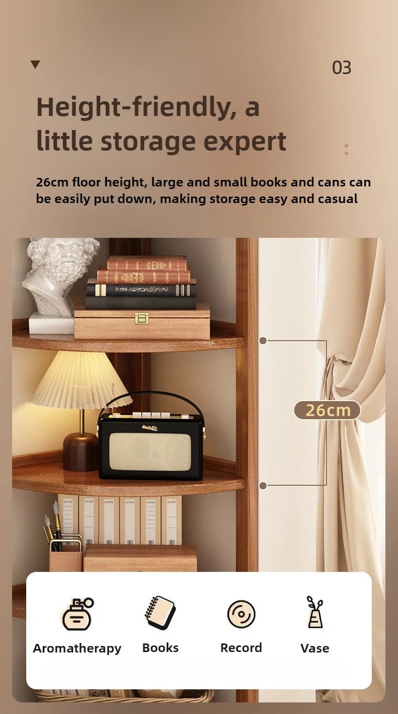 Corner Cabinet Triangle Corner Cabinet Indoor Shelf Shelf Living Room Floor Locker Modern Simple Storage Rack