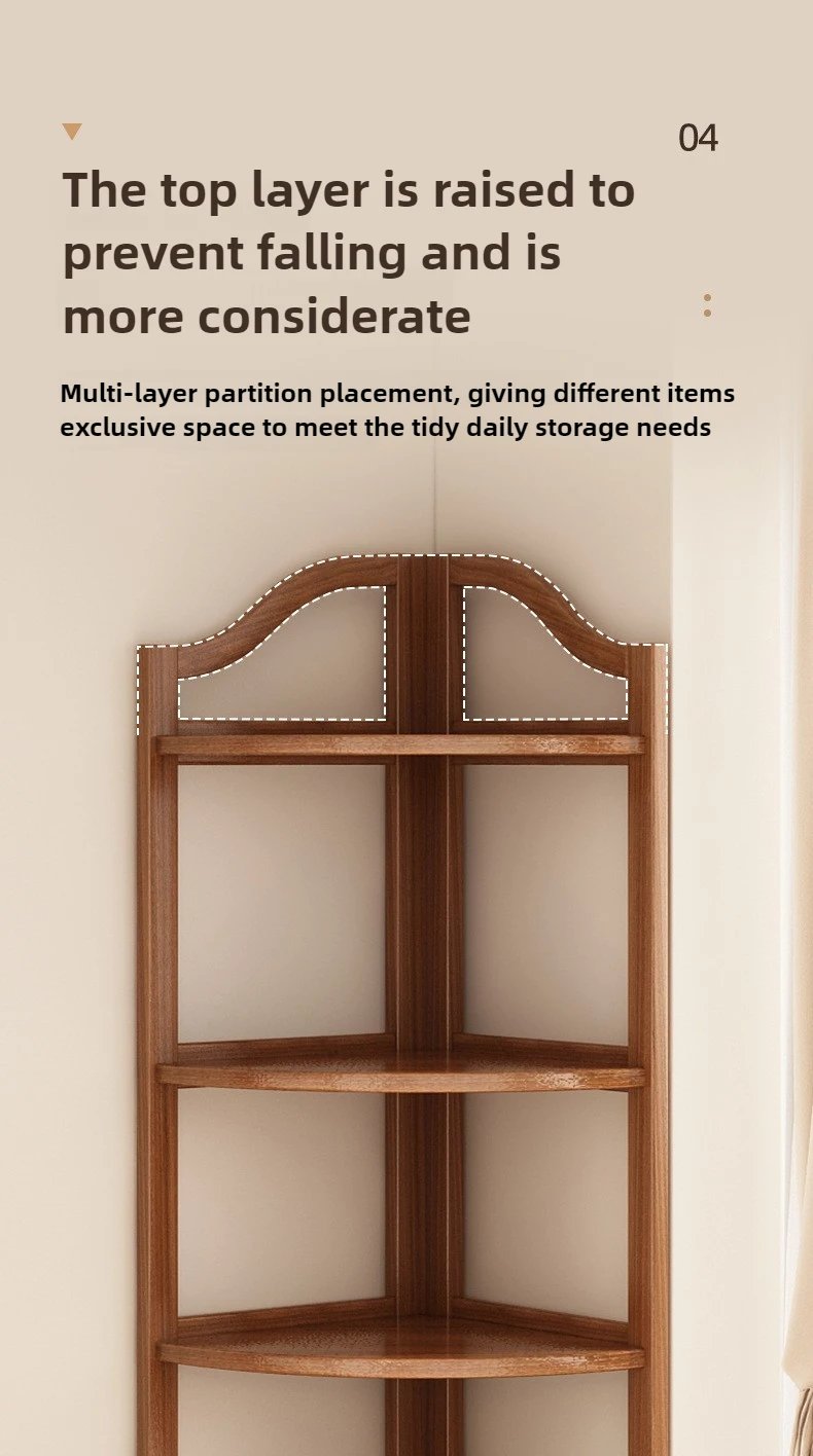 Corner Cabinet Triangle Corner Cabinet Indoor Shelf Shelf Living Room Floor Locker Modern Simple Storage Rack