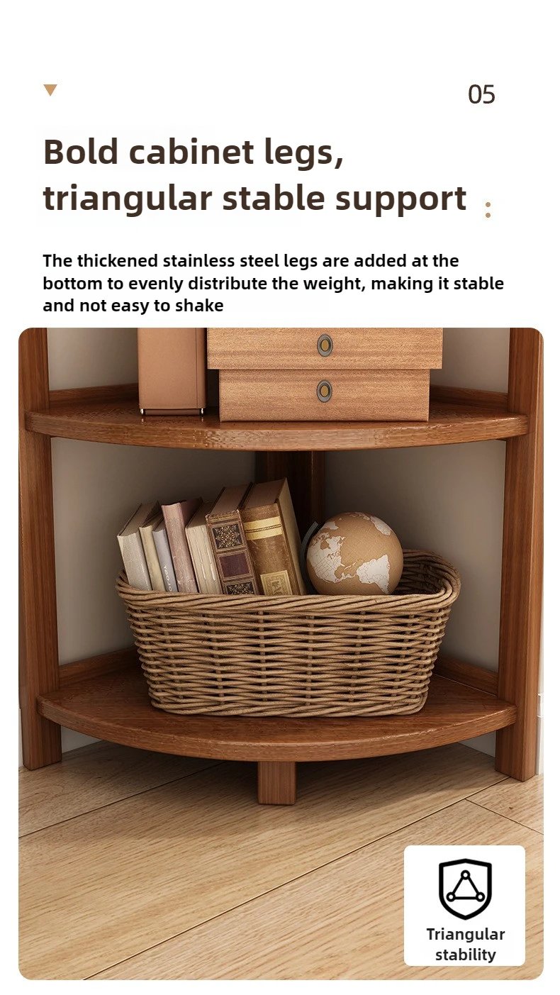 Corner Cabinet Triangle Corner Cabinet Indoor Shelf Shelf Living Room Floor Locker Modern Simple Storage Rack