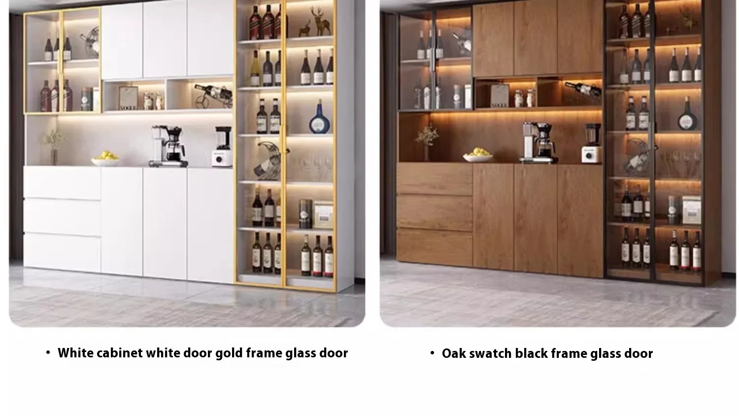 Display Cabinet Showcases Outdoor Bar Kitchen Storage Organization Wine Cabinet Corner Glass Bar Lumineux Mobilier Furniture