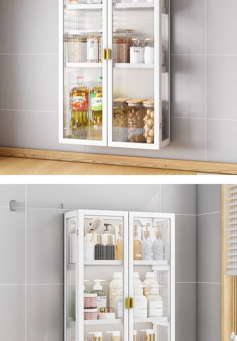 Wall Cabinet Kitchen Organizer Toilet Bathroom Closet Partitions Shelves Storage Shelves Cabinets Trendy Furniture Decorations