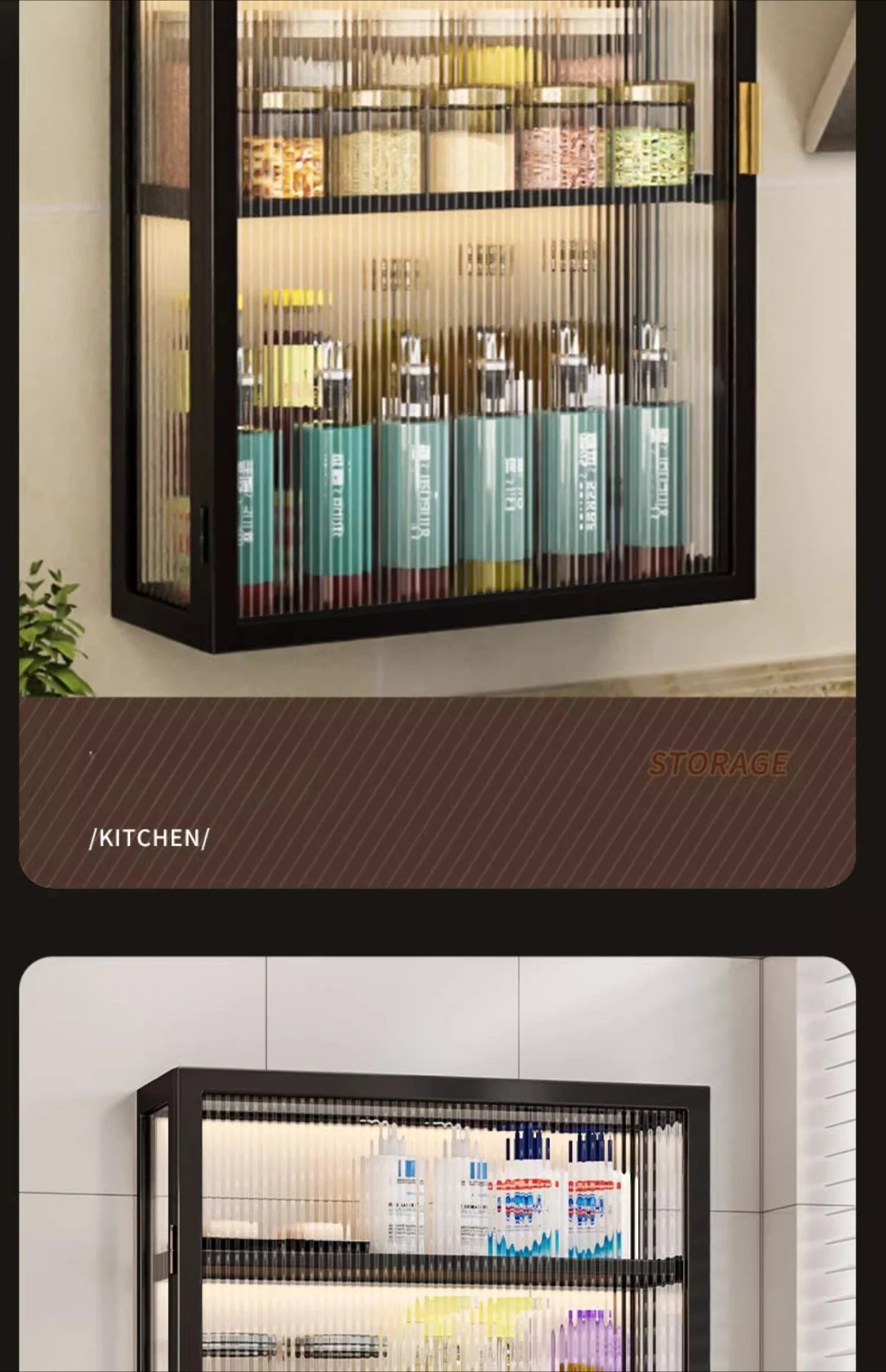 Wall Cabinet Kitchen Organizer Toilet Bathroom Closet Partitions Shelves Storage Shelves Cabinets Trendy Furniture Decorations