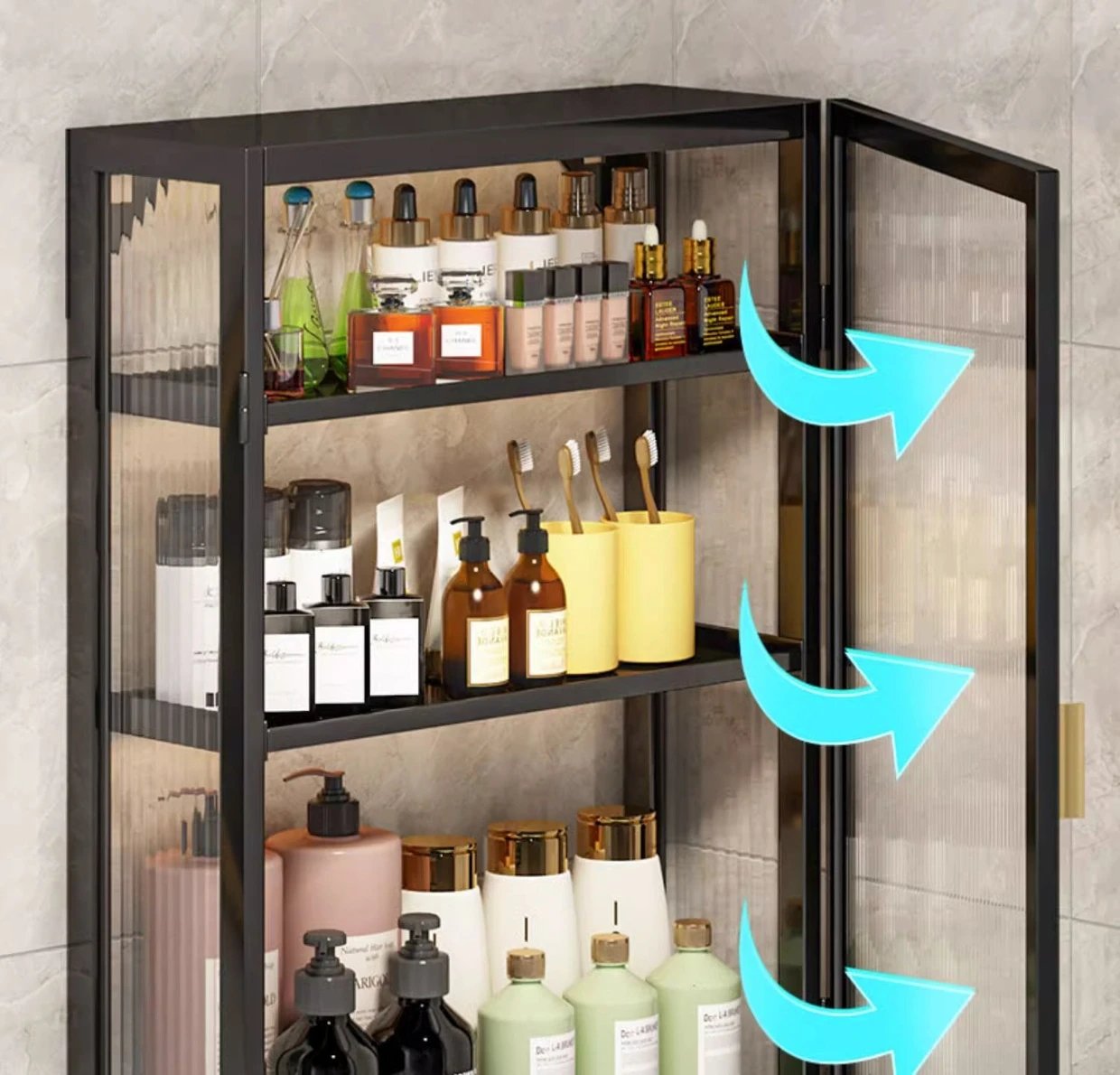 Wall Cabinet Kitchen Organizer Toilet Bathroom Closet Partitions Shelves Storage Shelves Cabinets Trendy Furniture Decorations