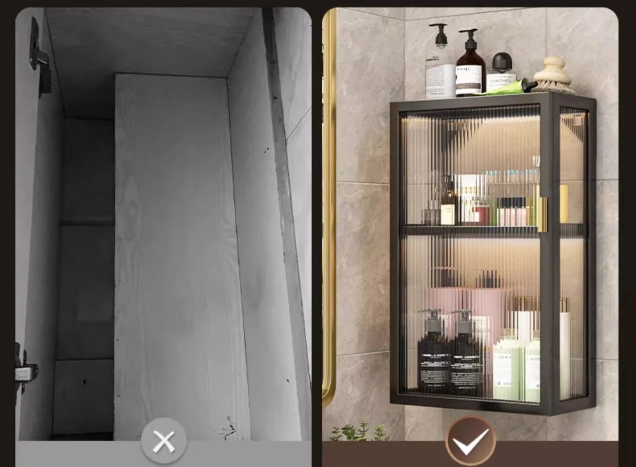 Wall Cabinet Kitchen Organizer Toilet Bathroom Closet Partitions Shelves Storage Shelves Cabinets Trendy Furniture Decorations