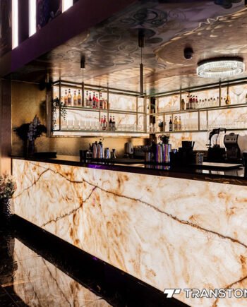 Backlit Onyx Stone Slab