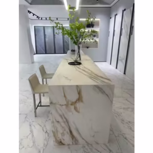 Marble look sintered stone