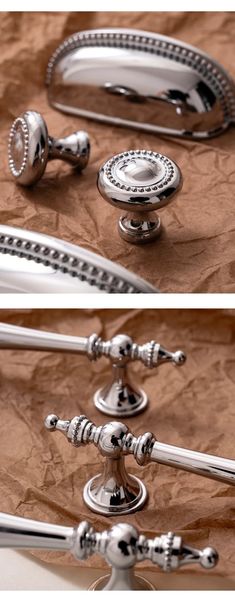 Chrome Brass Tbar Handle Cabinets Drawers