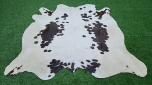 white brown cowhide