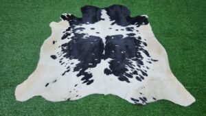 Black and White Cowhide Rug