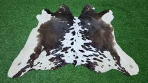 black brown white cowhide rug