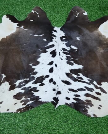 black brown white cowhide rug
