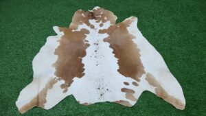 light brown cowhide rug