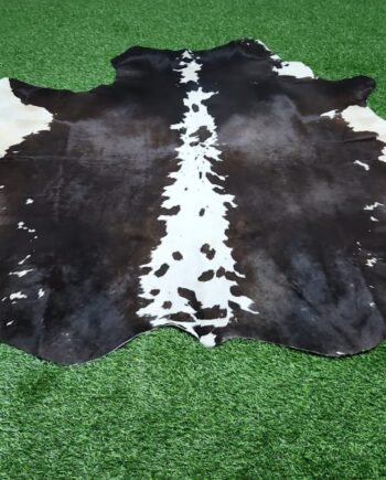 black cow skin rug
