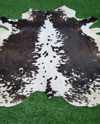 brown black cowhide rug
