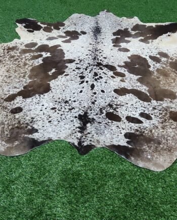multi shade cowhide rug