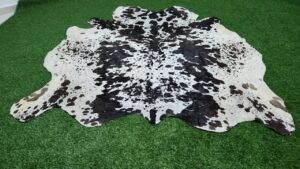 black white cowhide rug
