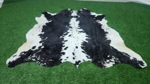 black white cowhide rug