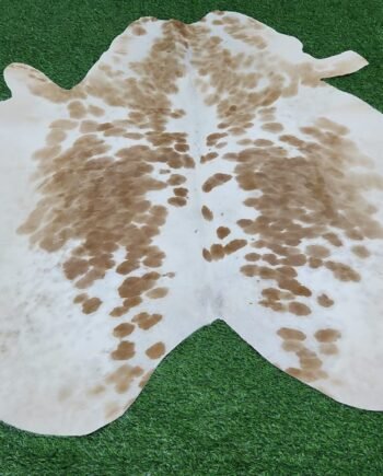 Light brown cowhide rug