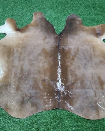 brown cowhide rug